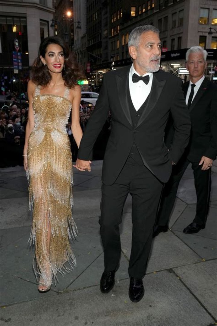 Amal Clooney Stuns In Tiny Sequined Top On Rare Night Out In NYC: Photos