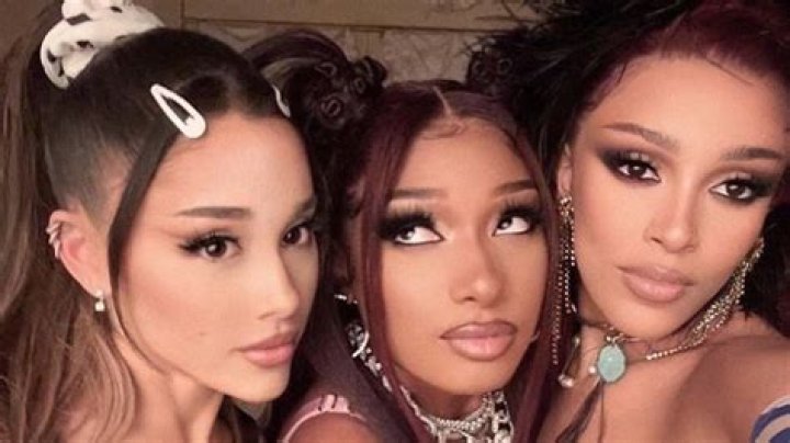 Ariana Grande, Megan Thee Stallion & Doja Cat’s Video ’34+35 (Remix)’ – Hollywood Life