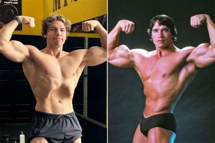 Arnold Schwarzenegger’s Look-Alike Son Joseph Baena, 22, Goes Shirtless & Flexes Huge Muscles