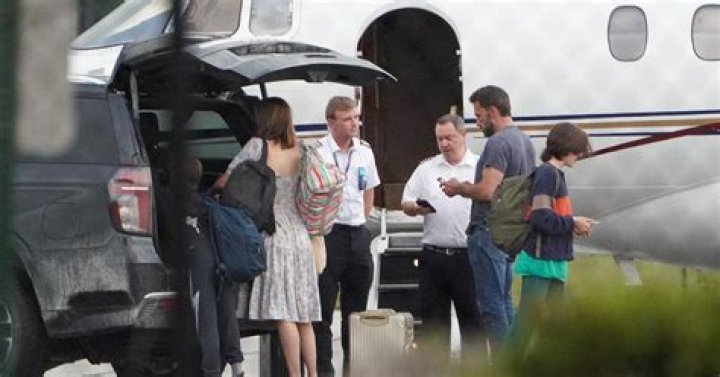 Ben Affleck Drops His Kids Off At Private Airport Following Lavish Wedding With Jennifer Lopez