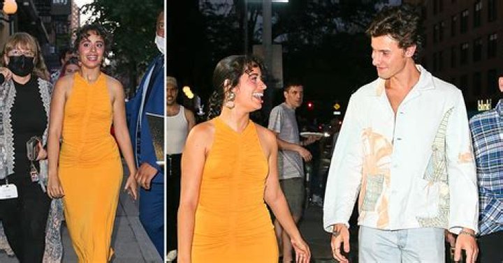 Camila Cabello Stuns In Orange On Date With Shawn Mendes After Celebrating Their 2 Year Anniversary