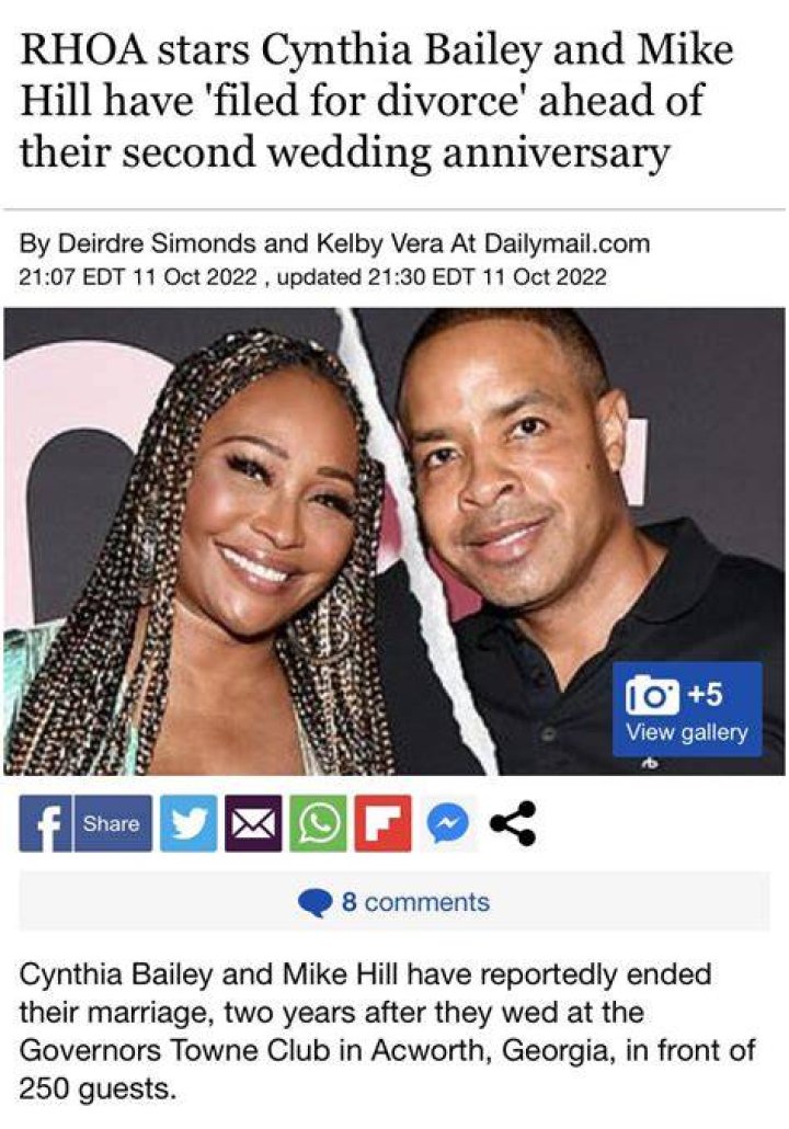 Cynthia Bailey & Mike Hill Photos – Hollywood Life