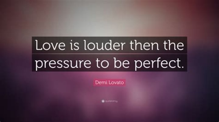 Demi Lovato Spreads The Message: 'Love Is Stronger Than The Pressure To Be Perfect' WATCH!
