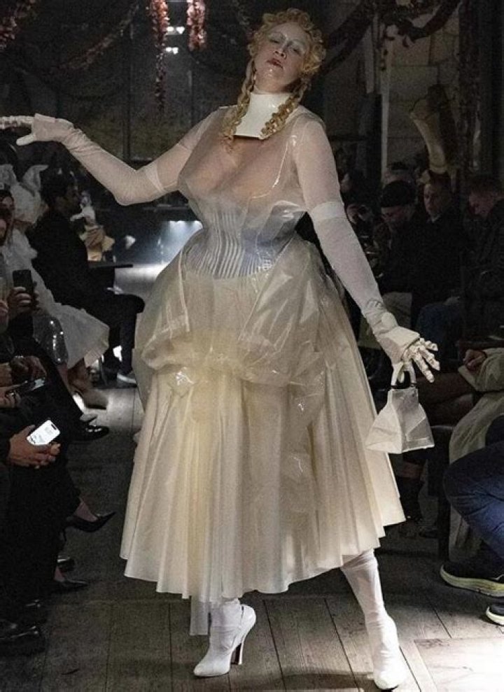 ‘Game of Thrones’ Alum Gwendoline Christie Looks Unrecognizable on the Runway at Paris Fashion Week: Photos
