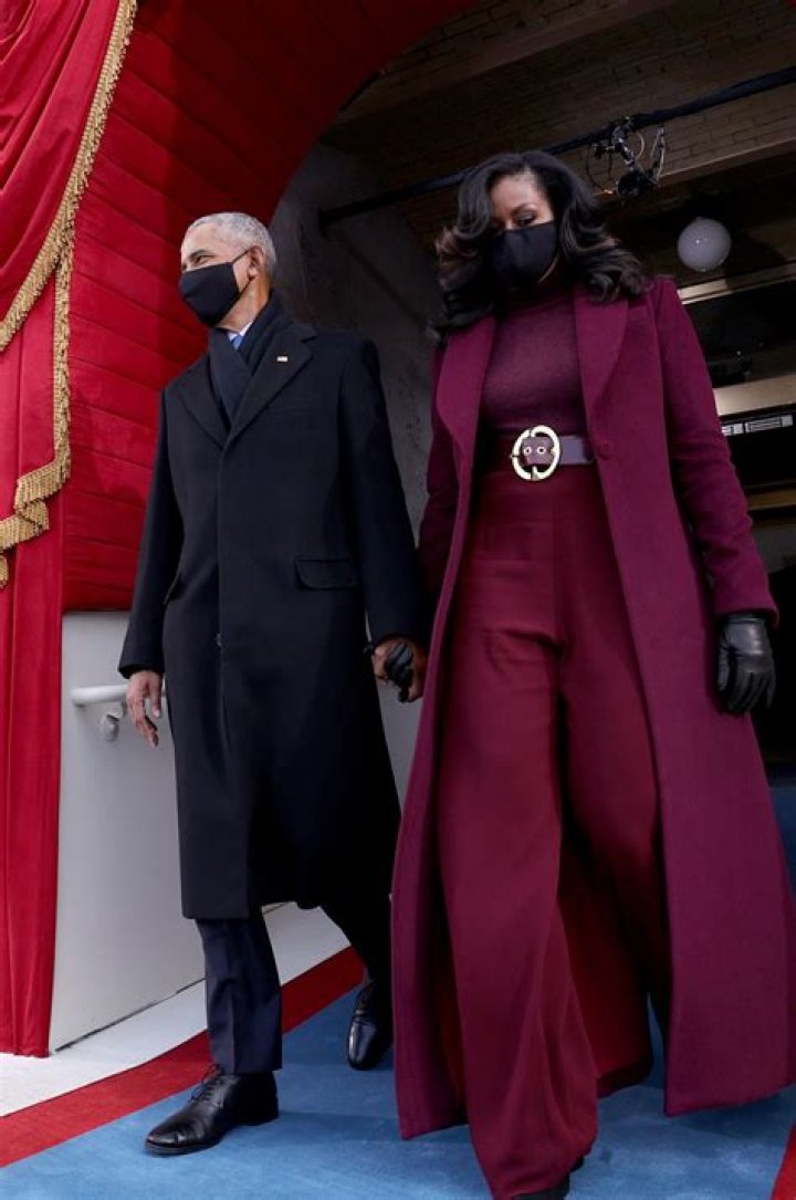 How To Buy Michelle Obama’s Burgundy Coat From The 2021 Inauguration For Less