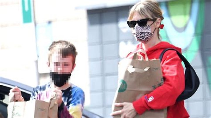 January Jones Takes Son Xander, 10, Grocery Shopping In Rare Public Outing Together