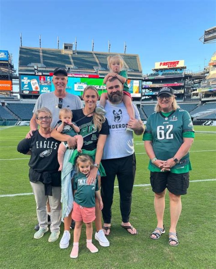 Jason Kelce Is the Ultimate Girl Dad Playing With Daughters Wyatt & Elliotte at Pro Bowl Practice