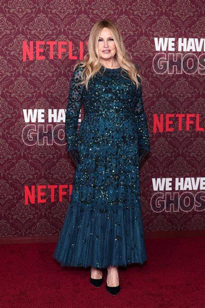 Jennifer Coolidge Sparkles In Bejeweled Dress At ‘We Have A Ghost’ Premiere: Photos