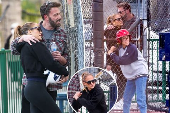 Jennifer Lopez & Ben Affleck Cuddle As They Take Her Daughter Emme To The Batting Cages