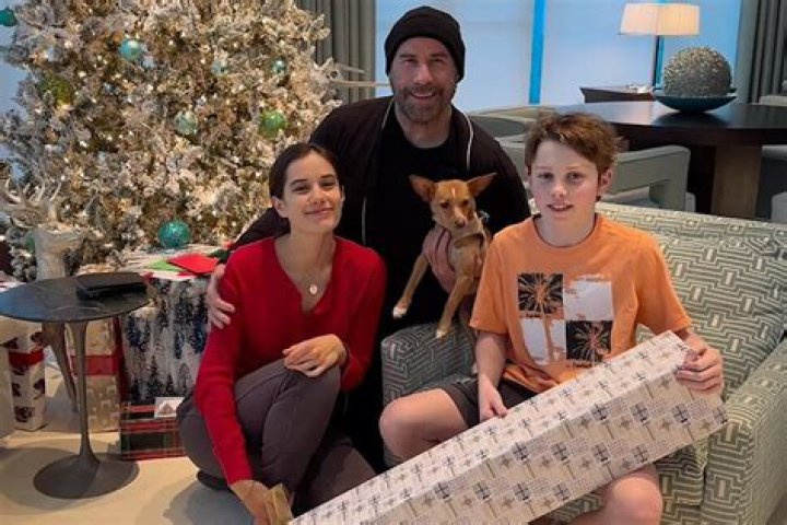 John Travolta Posts Christmas Video Of Daughter Ella & Son Benjamin – Hollywood Life