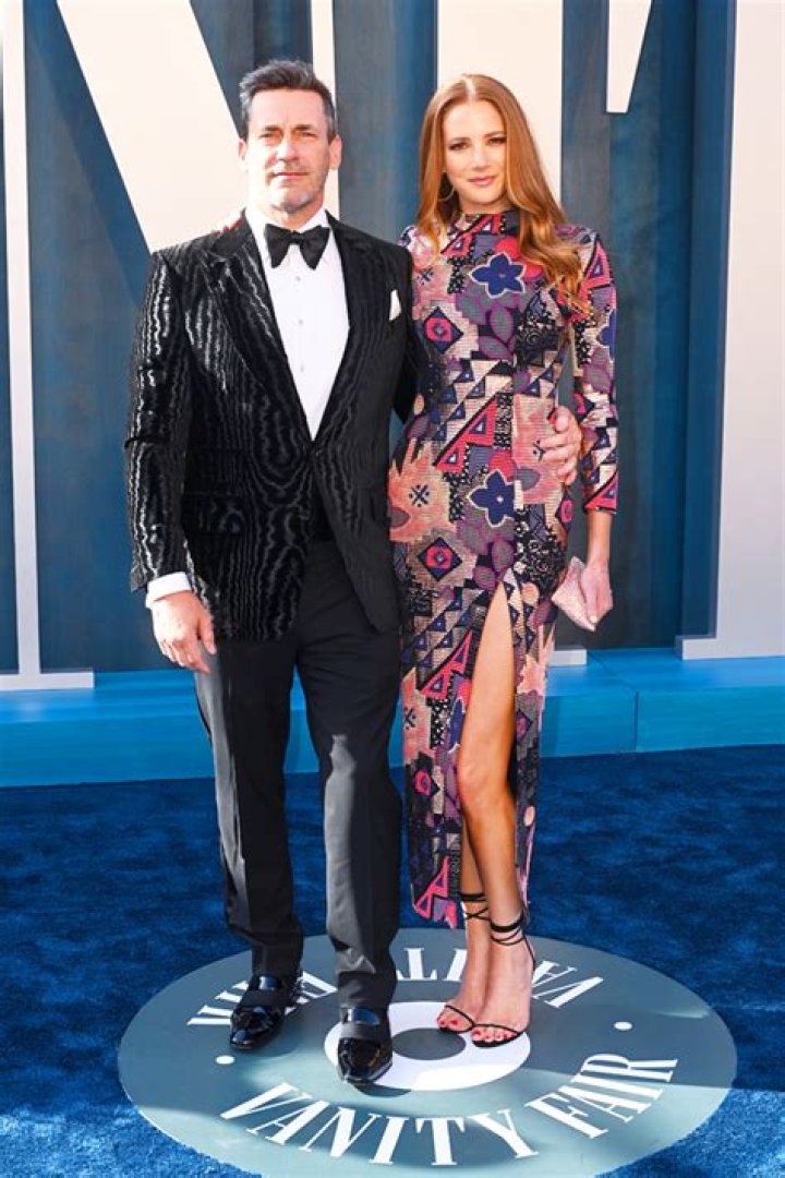 Jon Hamm Finally Makes Red Carpet Debut With GF Anna Osceola At Oscars Party