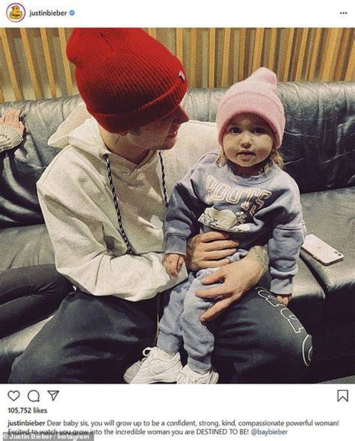 Justin Bieber Hugs Baby Sister Bay, 1, & Encourages Her To Be ‘Strong’ With Powerful Message 