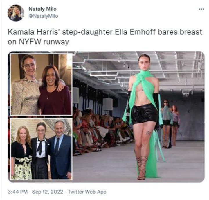 Kamala Harris’ Stepdaughter Ella Emhoff Walks The Runway In 3 Stylish Looks During NYFW Show – Watch