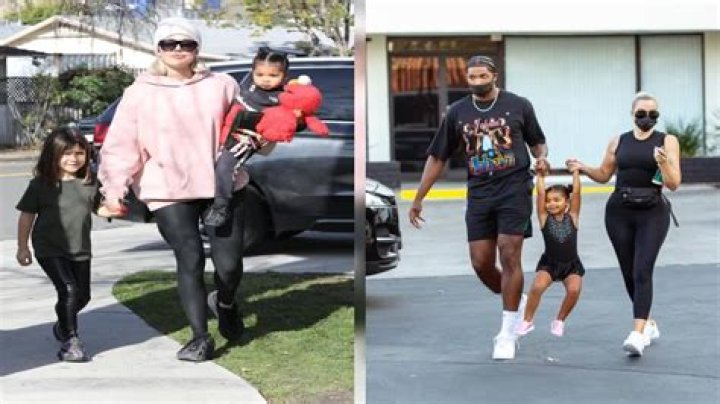 Khloé Kardashian & Tristan Thompson Match In Black While Taking Daughter True To Dance Class
