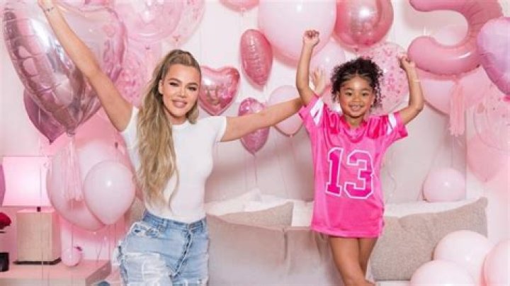 Khloe Kardashian & True Thompson, 2, Look Like Twins In Matching Gold Minis At Her Birthday Party