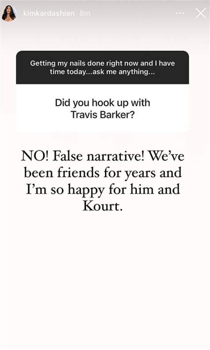 Kim Kardashian Denies Travis Barker Romance Rumors – Hollywood Life