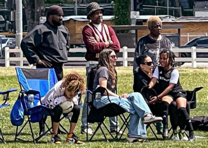 Kim Kardashian & Kanye West Reunite At Saint’s Soccer Game: Photos – Hollywood Life