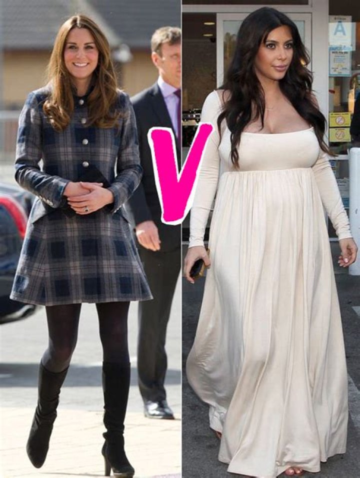 Kim Kardashian V. Kate Middleton Maternity Style