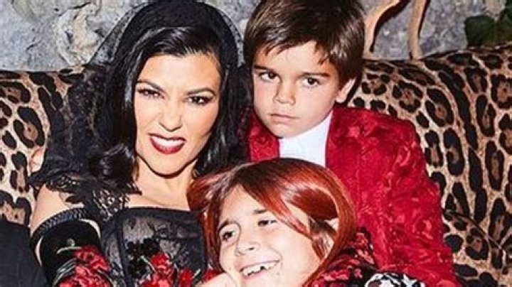 Kourtney Kardashian & Son Reign, 5, Twin In Skeleton Pajamas Ahead Of Halloween — Cute Pic