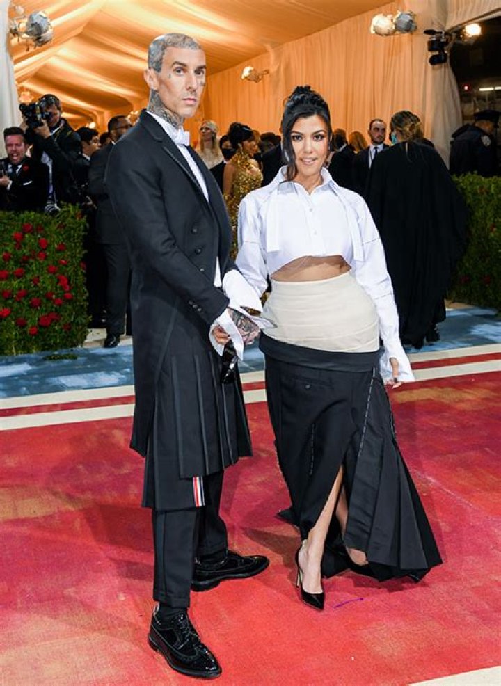 Kourtney Kardashian & Travis Barker Hold Hands On NYC Date Night As they Skip Met Gala