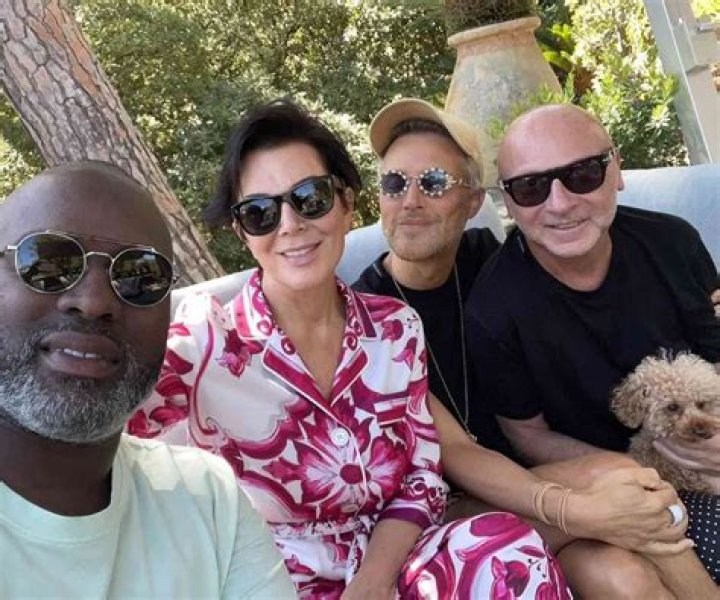 Kris Jenner & Corey Gamble Take Romantic Boat Ride On Portofino Vacation