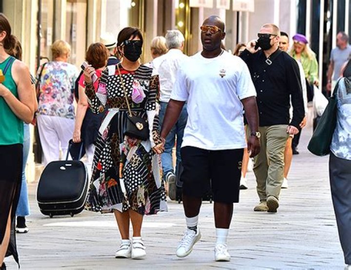 Kris Jenner Wears Velcro Sneakers With $4,000 Dress To Venice Fashion Show — Photos