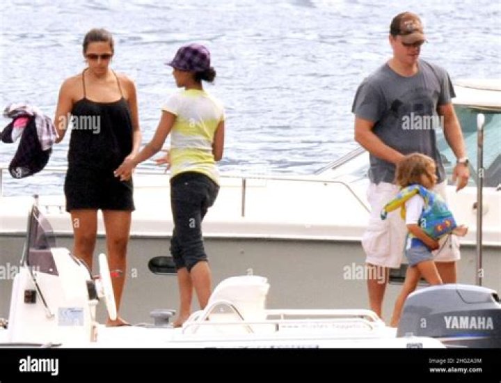 Matt Damon Takes A Stroll With Wife Luciana & Rarely-Seen 3 Daughters On Italian Vacation: Photos