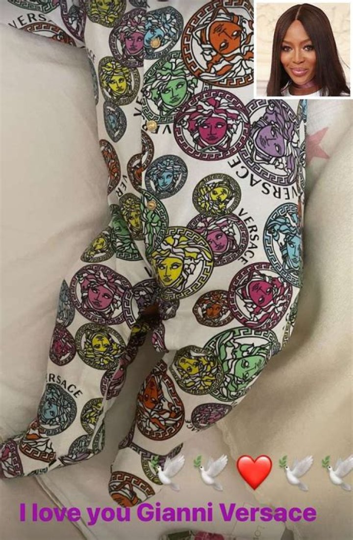 Naomi Campbell Shares Rare, Precious Photo Of Baby Girl Wearing Versace Onesie Worth Over $200