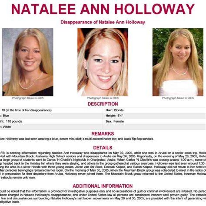 Natalee Holloway: Photos of The Murdered Alabama Teen