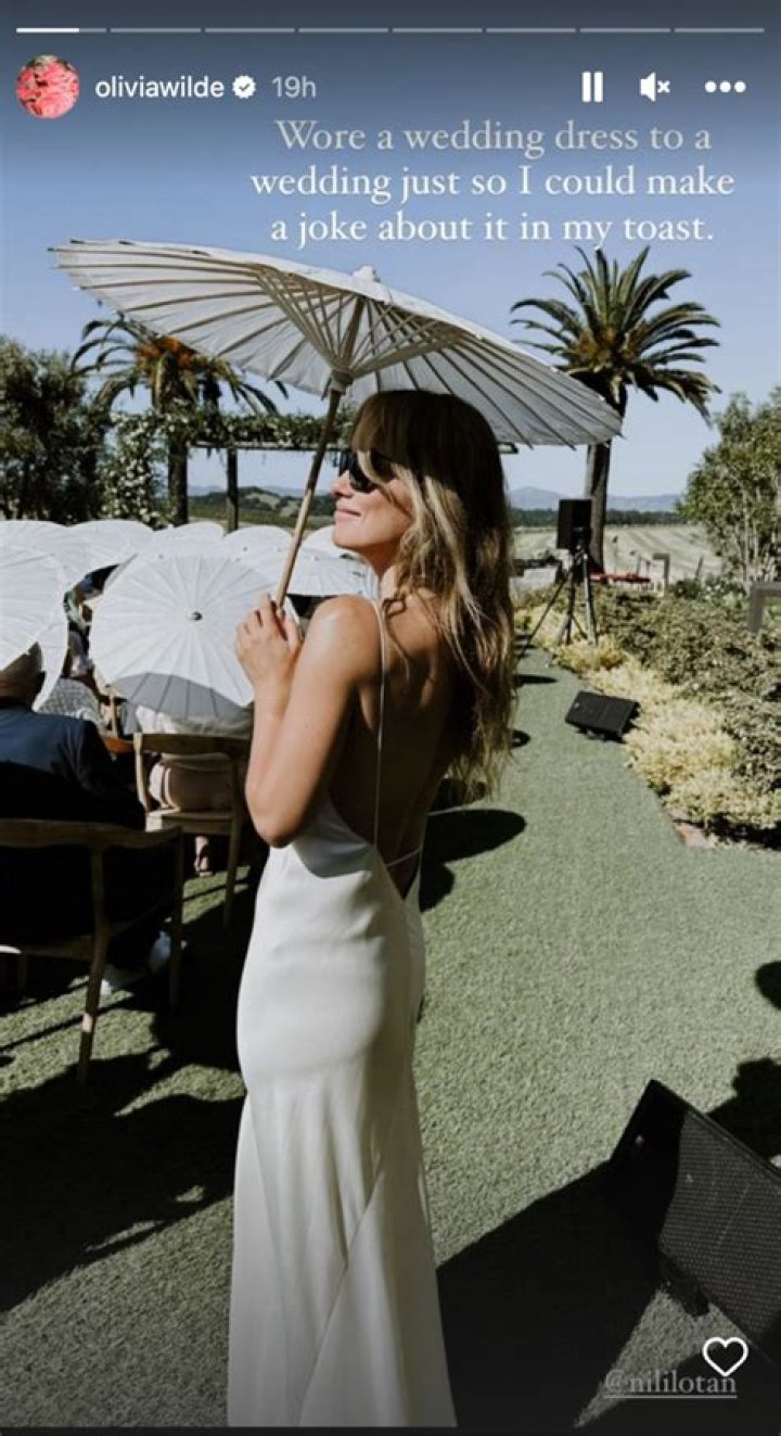 Olivia Wilde Wore White To Colton Underwood Wedding’s For A Joke – Hollywood Life