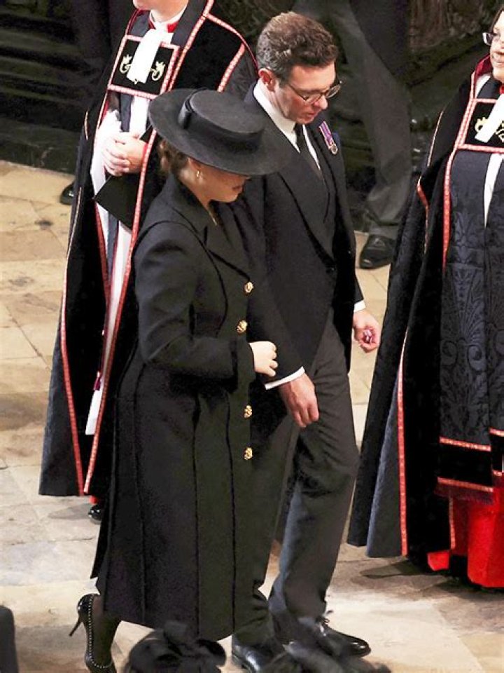 Princess Eugenie & Jack Brooksbank Mourn Queen Elizabeth II At Her Funeral
