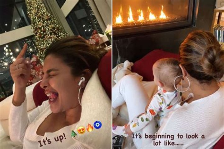 Priyanka Chopra & Nick Jonas Show Baby Daughter Malti Christmas Lights Before Her 1st Christmas