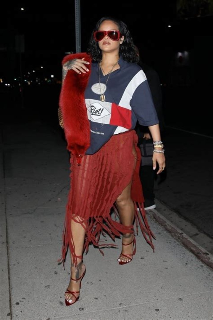 Rihanna Stuns In Nearly Sheer Knitted Mini Dress While Doused In Body Oil — Sexy New Pics