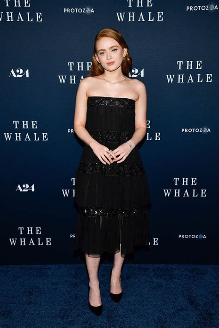 Sadie Sink Wows In Strapless Black Dress For ‘The Whale’ Screening – Hollywood Life