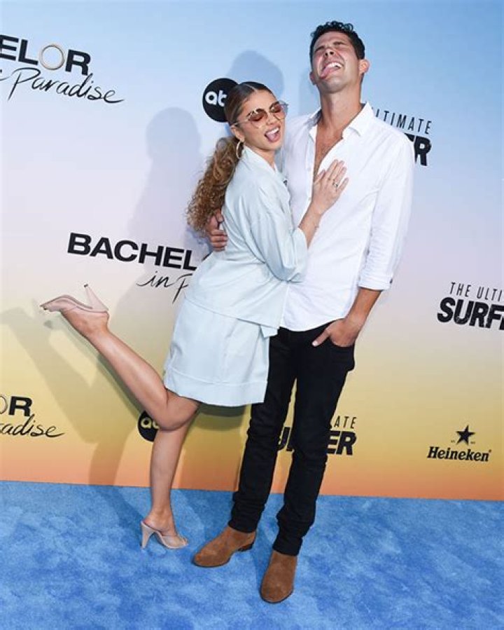 Sarah Hyland Gets Cozy With Fiance Wells Adams At ‘Bachelor In Paradise’ Premiere — See Pics