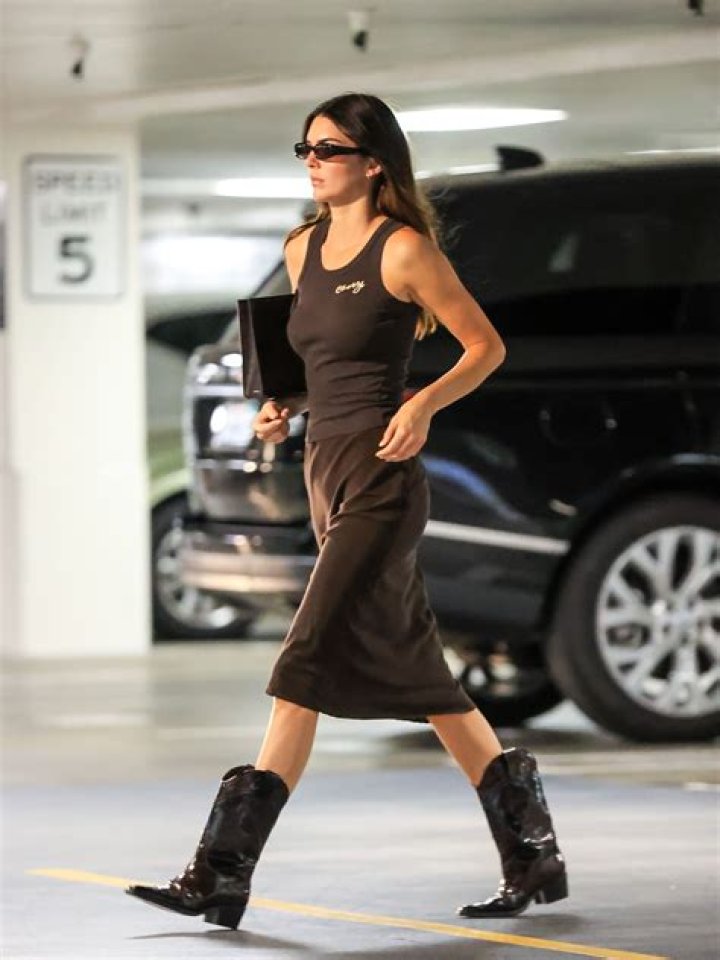 Supermodel Poses With Cowboy Boots – Pic – Hollywood Life